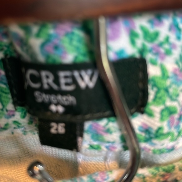 J. Crew Green Floral Print Matchstick jeans - Picture 9 of 9
